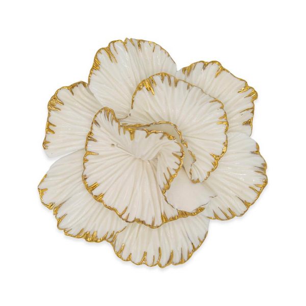 Brosa alba “Mushroom coral”-bijuterie-raluca-buzura
