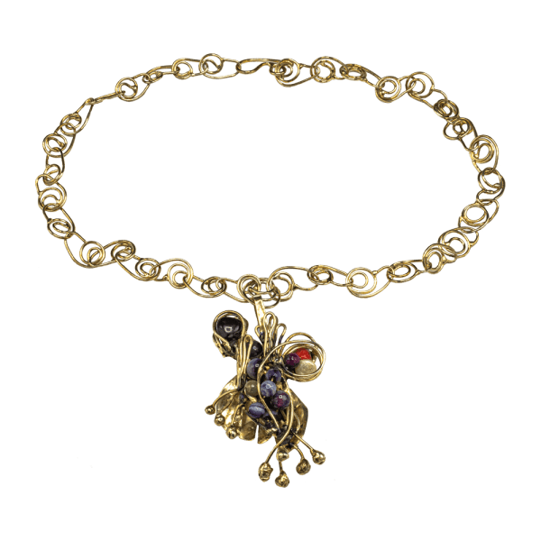 Colier lanț floare II-bijuterie-alina-bancila