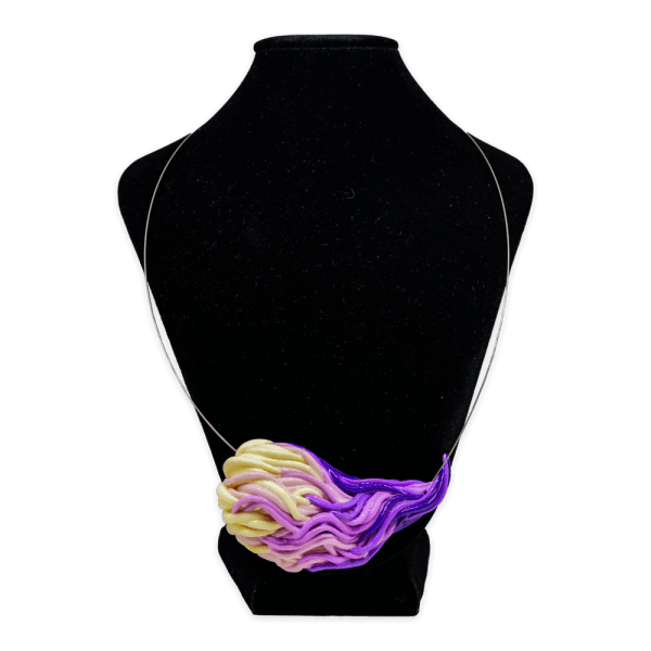 Colier fire violet/galben-bijuterie-maria-filipescu